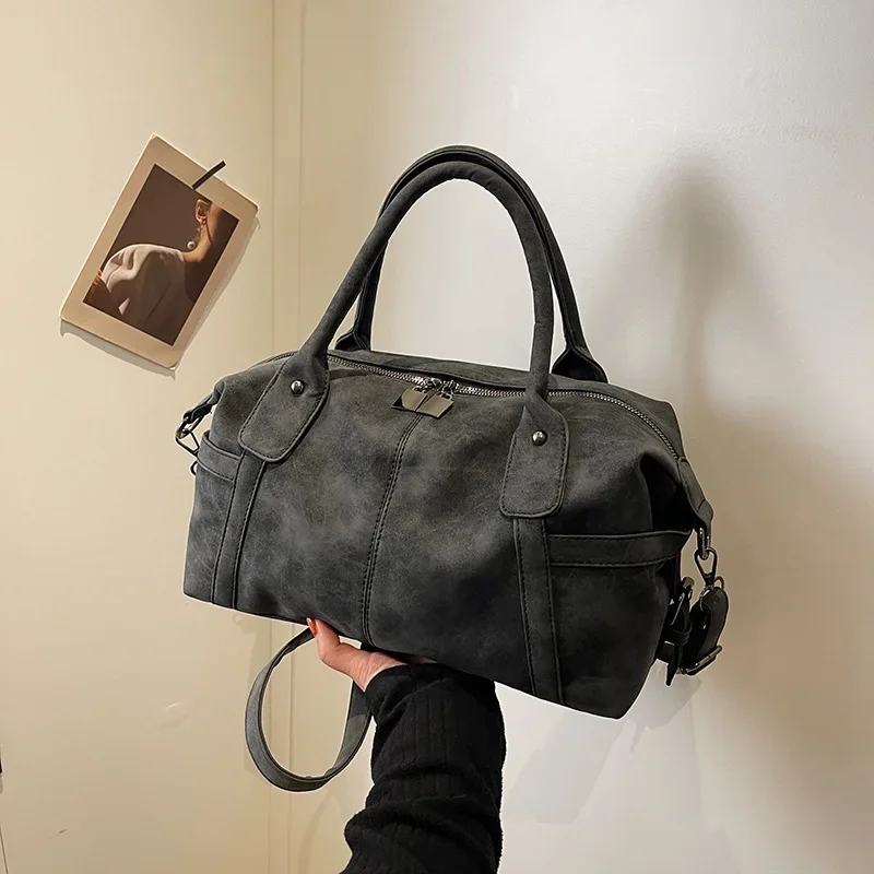 Retro Design PU Skórzane torby na ramię dla kobiet 2025 NOWOŚĆ Koreańska moda Duża torba pod pachę Kobiece torby crossbody Torebki bolso sacs — zdjęcie 5