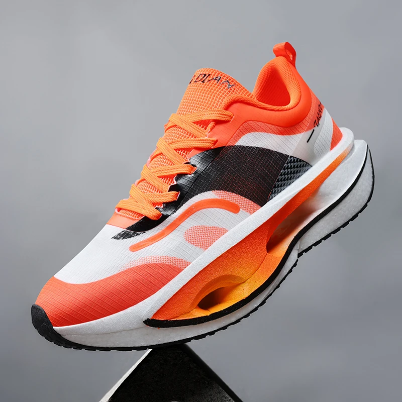 

Мужские летние дышащие тонкие кроссовки, спортивные туфли для мальчиков с сетчатым верхом, амортизирующие кроссовки с полой подошвой для бега, мужские кроссовки для бега