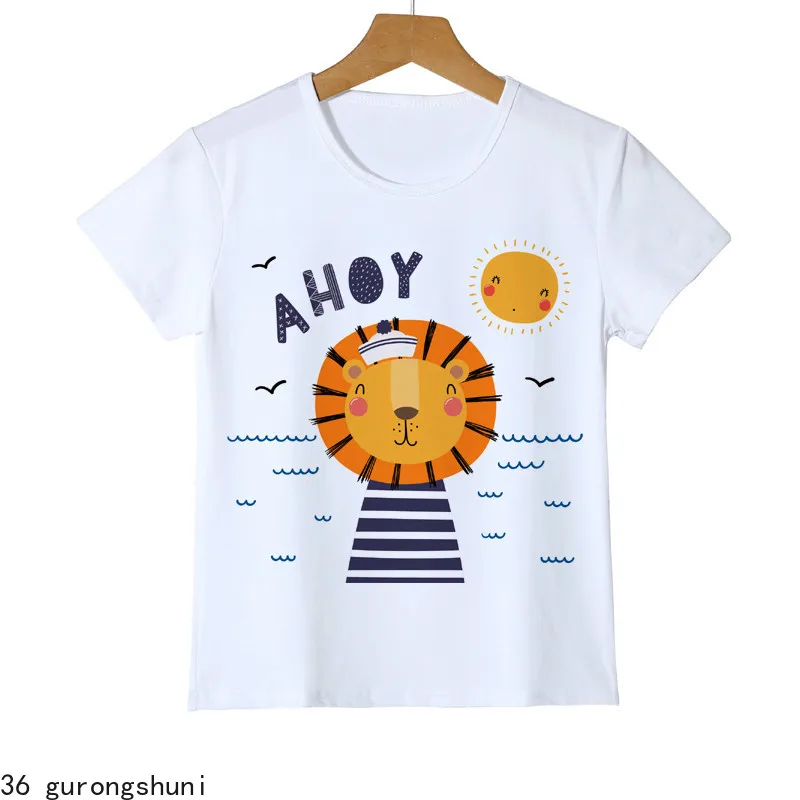 Camiseta infantil de gato, camiseta de manga curta, tops casuais, camiseta engraçada para menino e menina, roupas de verão, feminino e bebê, 2022