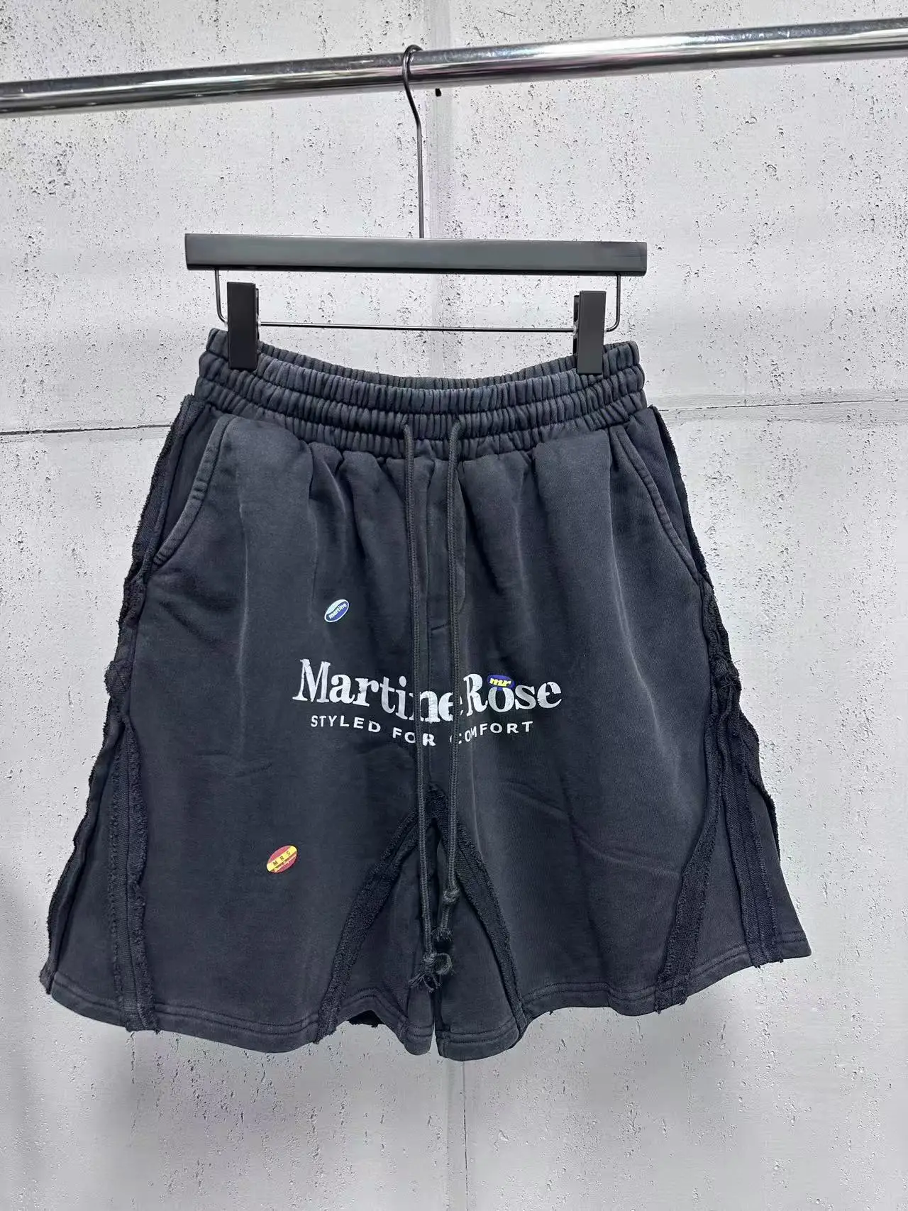 

Martine Rose FW26 Summer Washed Irregular Men Women Short Pants Trendy Loose Fit Cotton Vintage Style Korean Fashion