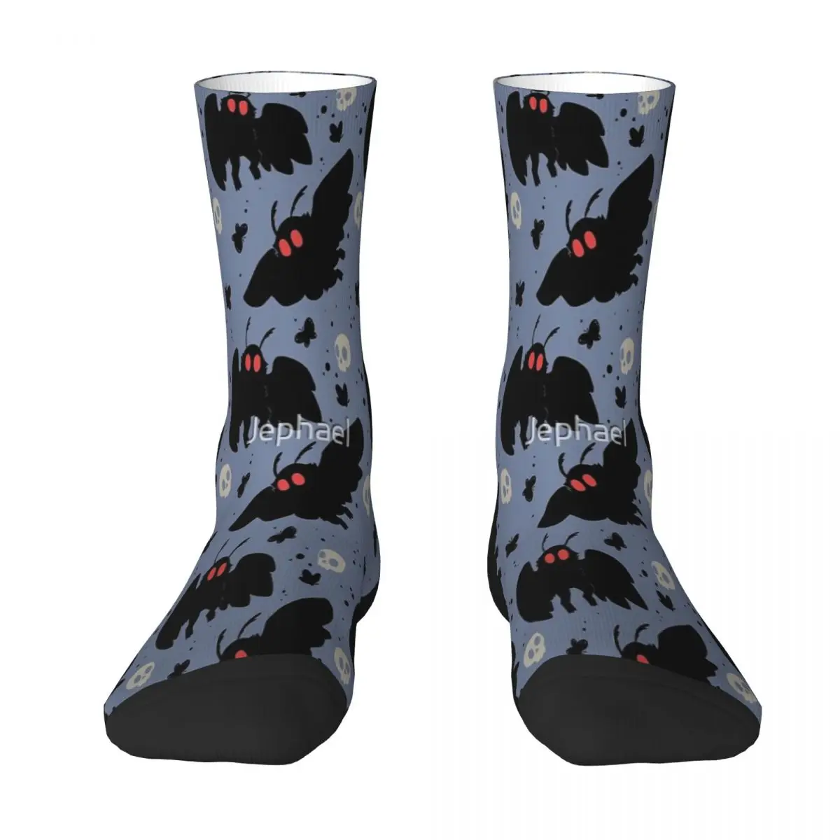 

Mothman - Daylight Blue Autumn Winter Colorful Women Men Socks Breathable Basketball Stockings