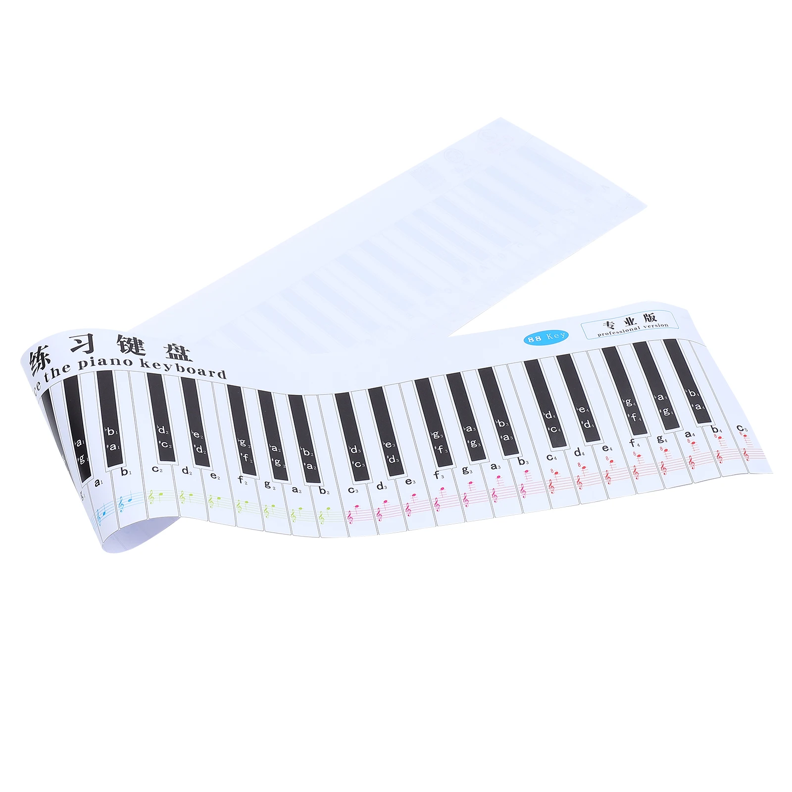 

Keyboard Wall Chart 88 Keys Simulation Paper Beginner Practice Aid Dustproof Piano Teaching Learning Tool Digital Piano