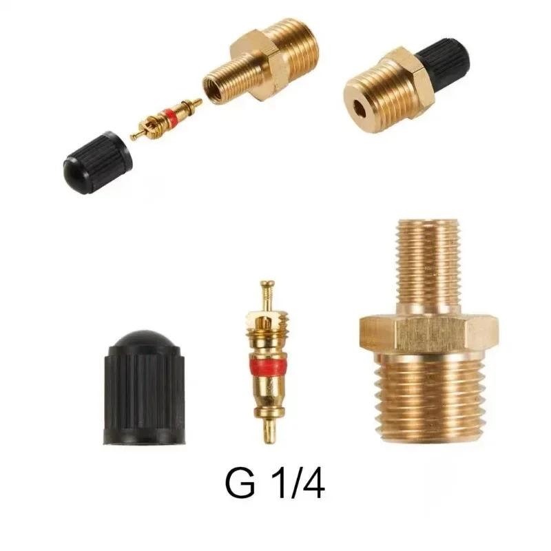1/4 NPT 1/8 NPT M10*1 rdzeń zaworu opony samochodowej motocykl opona bezdętkowa zawór śrubowy monitorowanie ciśnienia w oponach zawór miedziany opony — zdjęcie 3