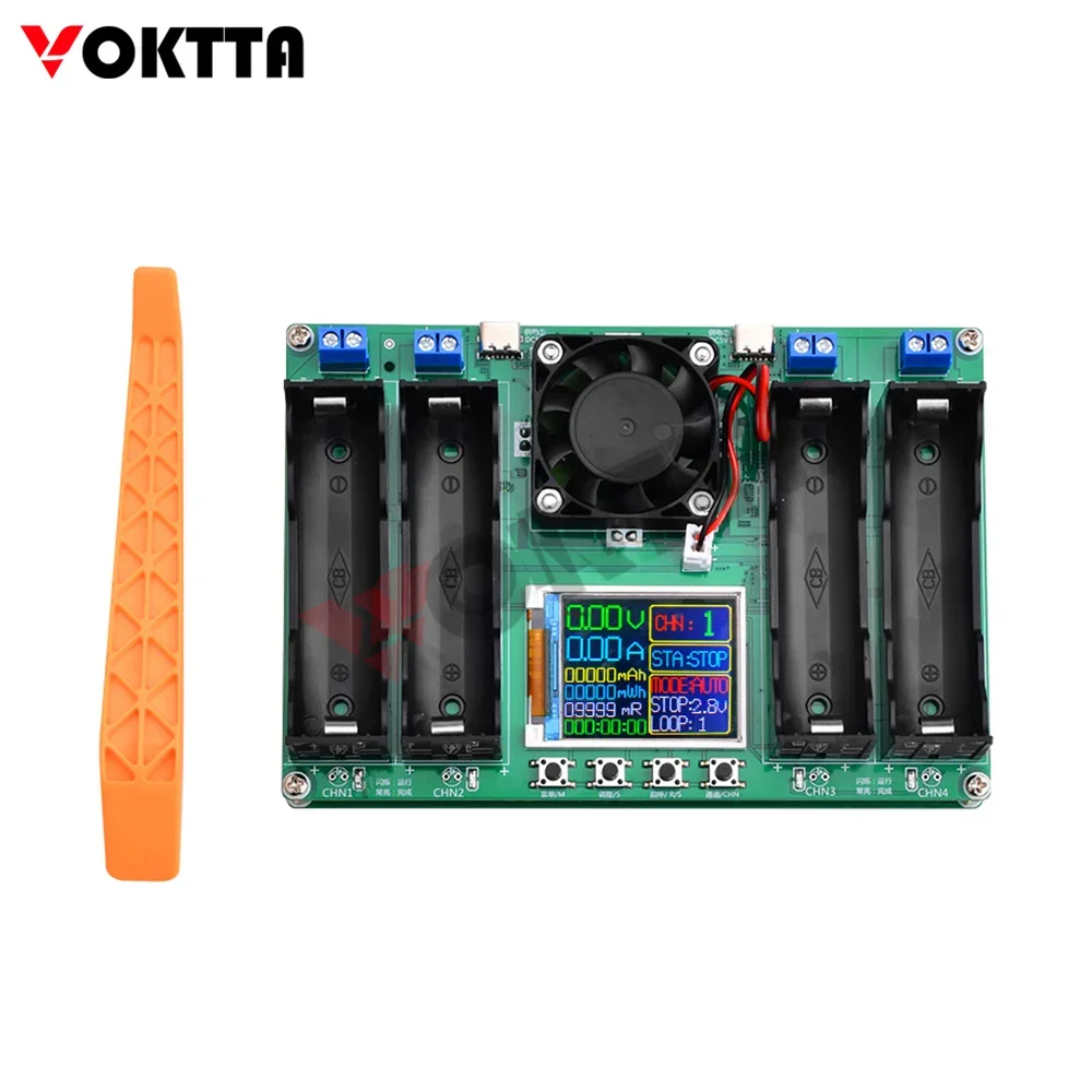 18650 Lithium Battery Capacity Tester Automatic Internal Resistance Tester MAh MWh Digital Battery Power Detector Module