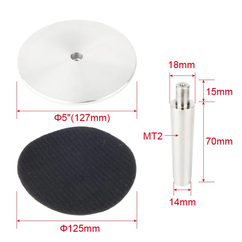 Wood lathe Sanding Disc Backing Pad Grinding Sanding Disc For self-adhesive Flocking Sandpaper WoodLathe Grinding Tools