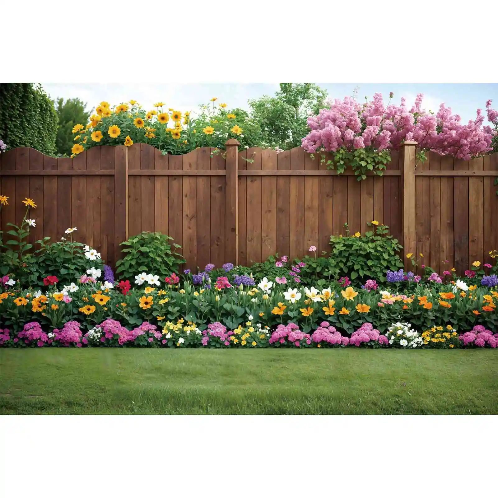 Spring Garden Cenários De Fotografia De Parede De Madeira, Decoração Do Partido, Personalizado Kids Photo Background, Photoshoot Props