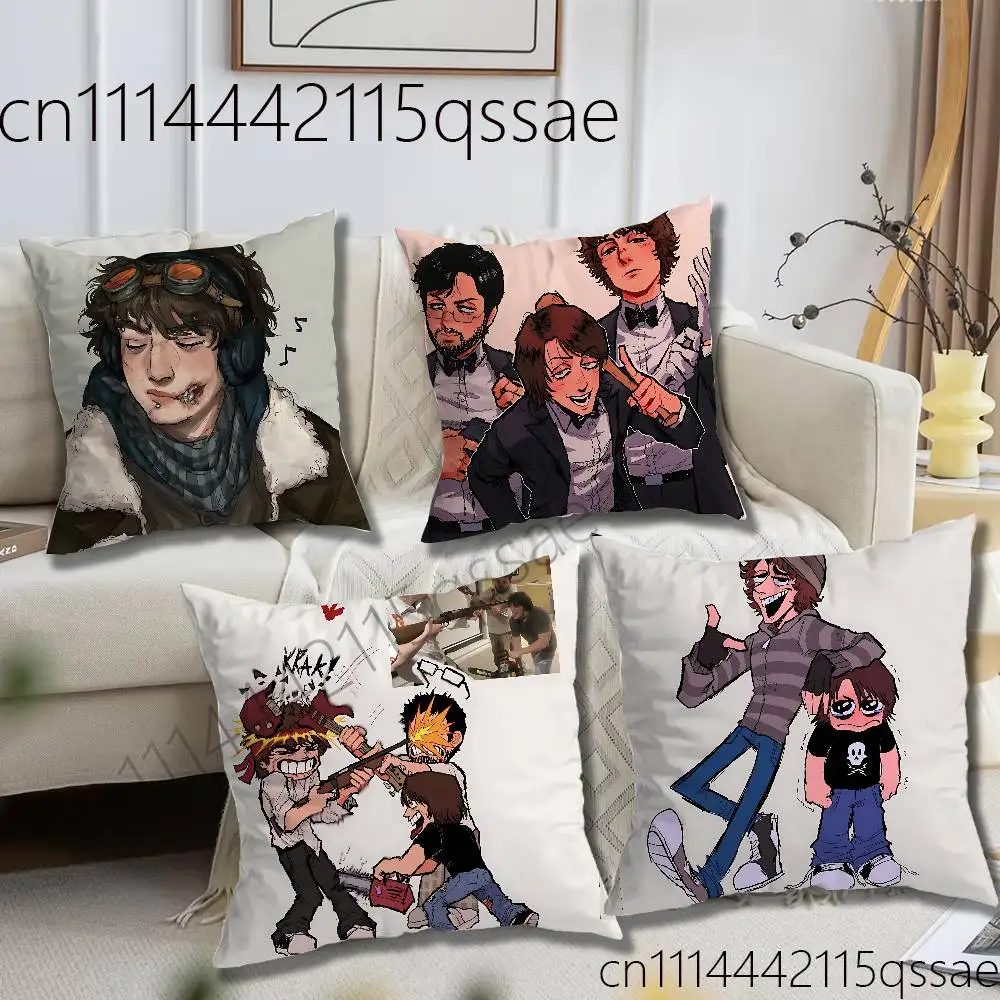 FOR EverymanHYBRID EMH HABIT Pillow cases Organic Linen Pillow Case Double-Sided Print Cushion Cover for Sofa Home Decor Gift