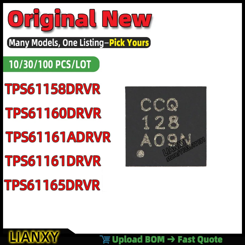 TPS61161DRVR TPS61165DRVR TPS61160DRVR TPS61161ADRVR TPS61158DRVR WDFN-6 LED DRIVER New Original