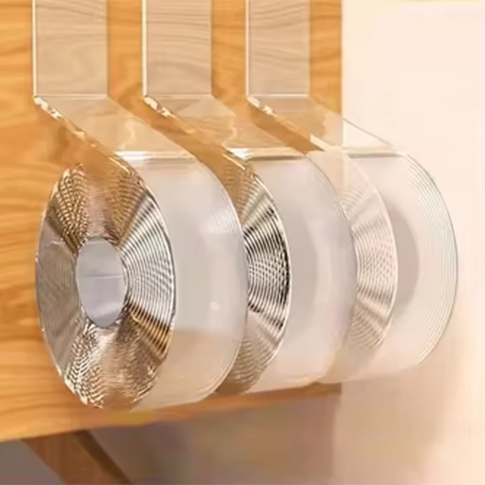 1m 2m 5m Nano Tape Double Sided Tape Transparent Reusable Waterproof Adhesive Strong Tapes Cleanable Kitchen Bathroom Supplie