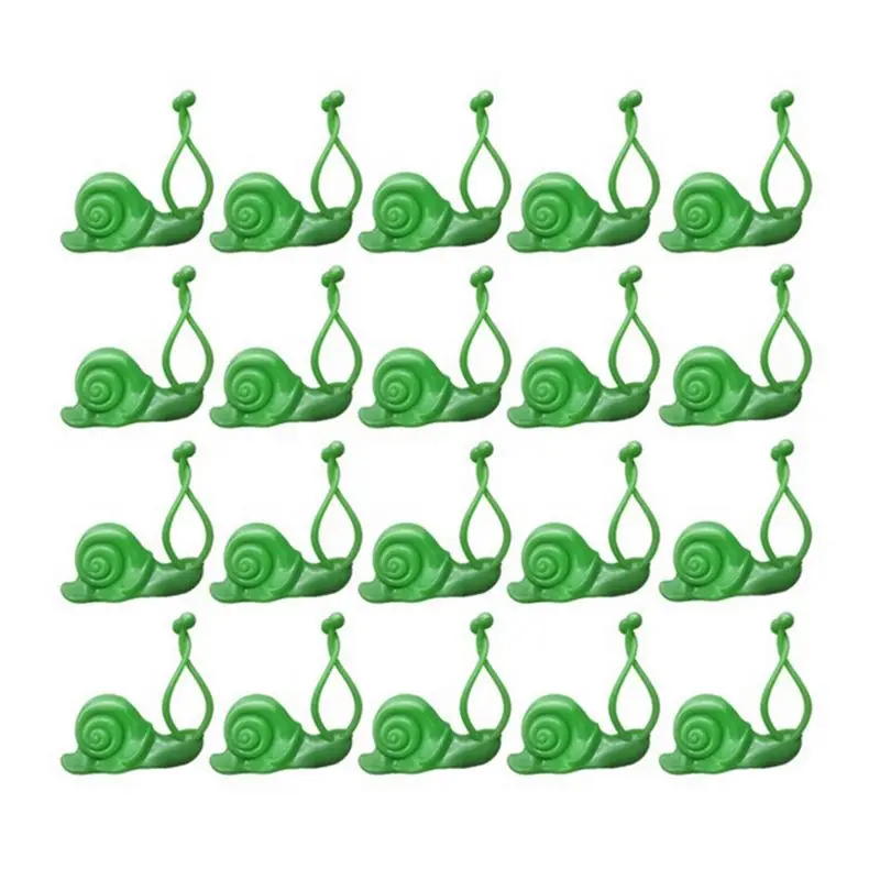 

A67P-20 шт. самоклеящаяся фиксированная пряжка для скалолазания, застежка в виде улитки, завязанная лозой пряжка для скалолазания для внутреннего садоводства