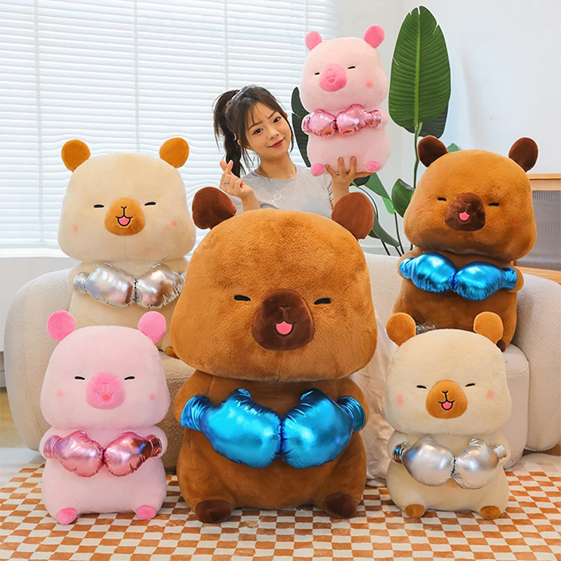 

Kawaii Capybara Plush Toy Capybara Stuffed Doll Cute Punching Animal for Kids Birthday Xmas Gift Girls Soft Toy Wholesale