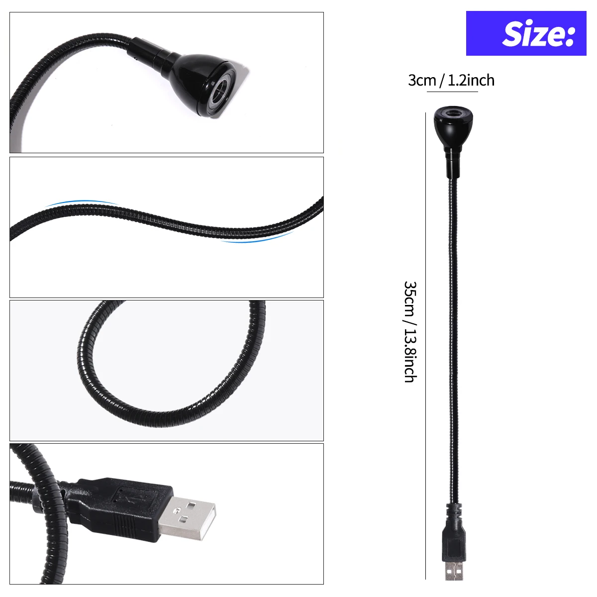 LULAA USB تركيبات إضاءة بالأشعة فوق البنفسجية مع Gooseneck المحمولة الأشعة فوق البنفسجية الغراء علاج مصباح USB ضوء مصباح للمبتدئين مسمار الفن والمنزل DIY بها بنفسك