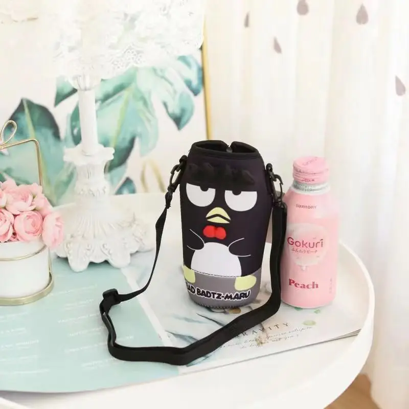سانريو كارتون كوب ماء حقيبة Kawaii مرحبا كيتي ميلودي كورومي كوب قارورة عازلة واقية كم دمية سحر هدية للأطفال الأصدقاء