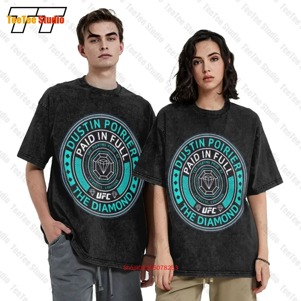 Dustin 2021 The Diamond Poirier Paid In Full Crest Vintage Oversized T-Shirt 6255