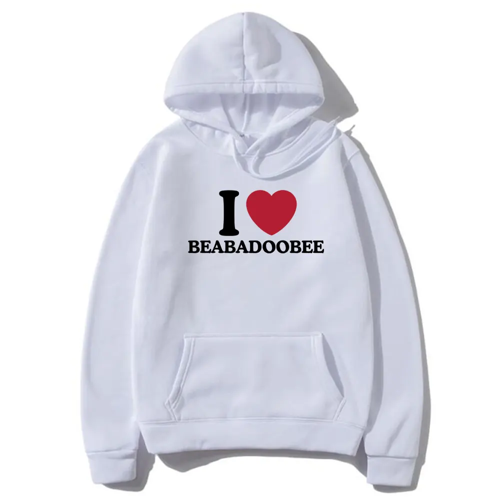 I Love Beabadoobee Graphic Print Hoodie Men Women's Fashion Casual Pullover Hoodies Male Hip Hop Oversized Hooded Sweatshirt