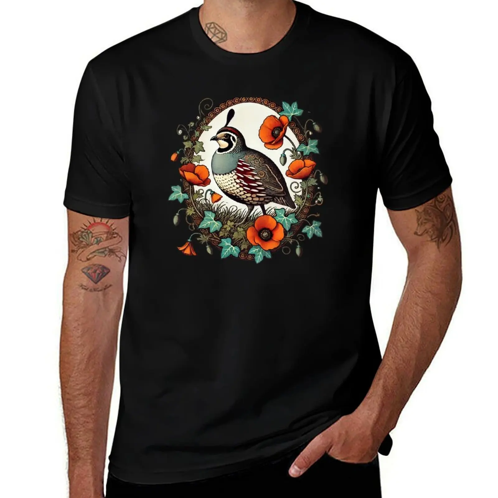 

California Quail T-Shirt essential t shirt plain sports fans croswit shirt man mens shirts graphic tee