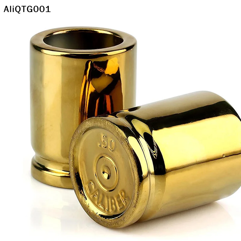

4Pcs/Set Bullet Caliber Travel Wine Glasses Set Whiskey Shot Glasses for Nightclub Bar Party Drinking