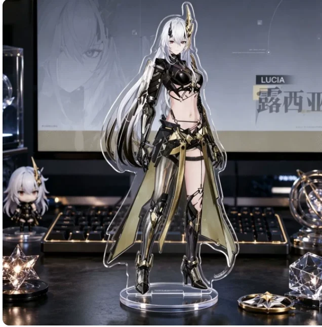 Japanese Anime GRAY RAVEN：PUNISHING Lucia Acrylic Stand Figure Model Plate Cosplay Collection Desktop Decor Gifts XYZ