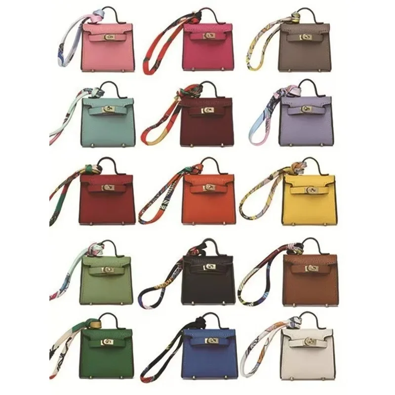 High quality mini bag pendant cute women's headphone bag storage bag keychain hanging decoration versatile