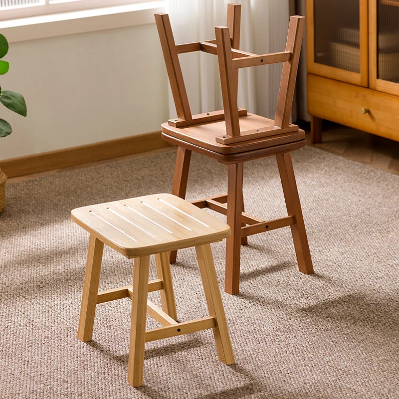Stool small bench small square stool children adult small stool bathroom living room bamboo stool shoe stool shoe stool
