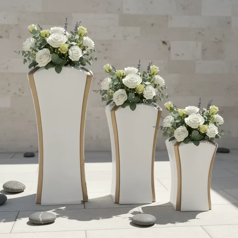 Customized Fiberglass Planter Sets, Outdoor Garden Flower Box, Minimalist Fiberglass Planters, Large Planting Containers