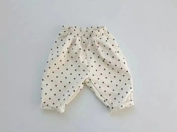 2023 frühjahr Neue Baby Lose Denim Hosen Mode Infant Mädchen Dot Print Hosen Nette Kleinkind Jungen Jean Hosen Baby Kleidung