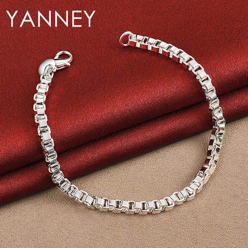 سحر 925 الفضة الاسترليني 8 بوصة حساسة القلب روز زهرة سوار المرأة مجوهرات اكسسوارات الحفلات هدية الموضة