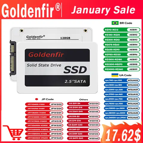 2.5 SSD 120GB-2TB for Laptop Desktop Goldenfir