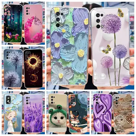 For Realme 7 Pro Case Realme7 5G RMX2111 Stylish Painted Cover Soft Silicone Phone Case For Realme 7 5G Realme7 Pro Fundas Coque