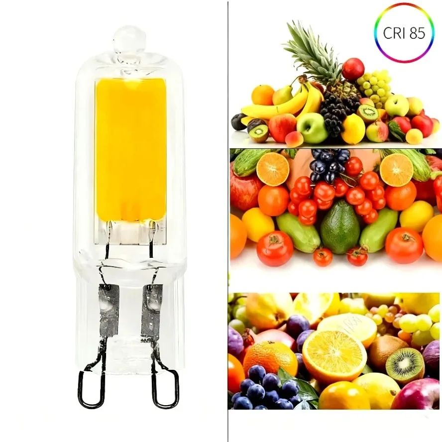 10 قطعة 5 قطعة G9 LED ضوء لمبة 12 واط 15 واط AC110V 220 فولت السوبر مشرق الزجاج مصباح ثابت الطاقة ضوء LED الإضاءة G9 COB لمبات الإضاءة #5