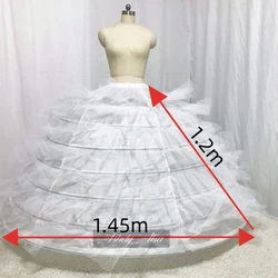 Ashely Alsa Stock Big Ball Gown Wedding Dress Petticoats 7 Hoops Layers Bride Bridal Gown Under Skirts Faldas Para Mujeres