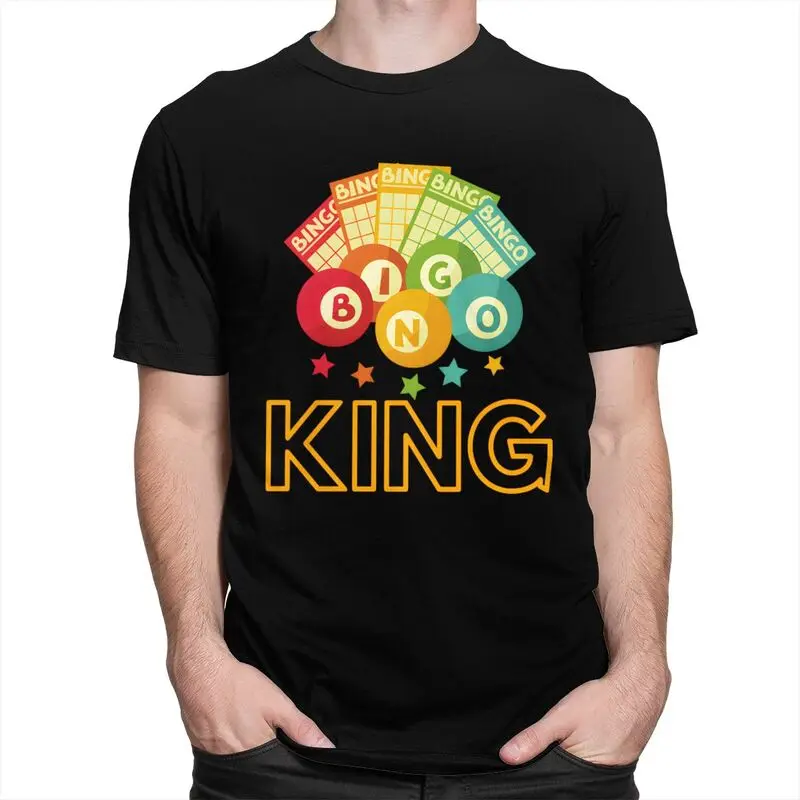 مخصص البنغو الملك تي شيرت الرجال 100% القطن تيز بلايز ملابس بأكمام قصيرة تي شيرت الملابس