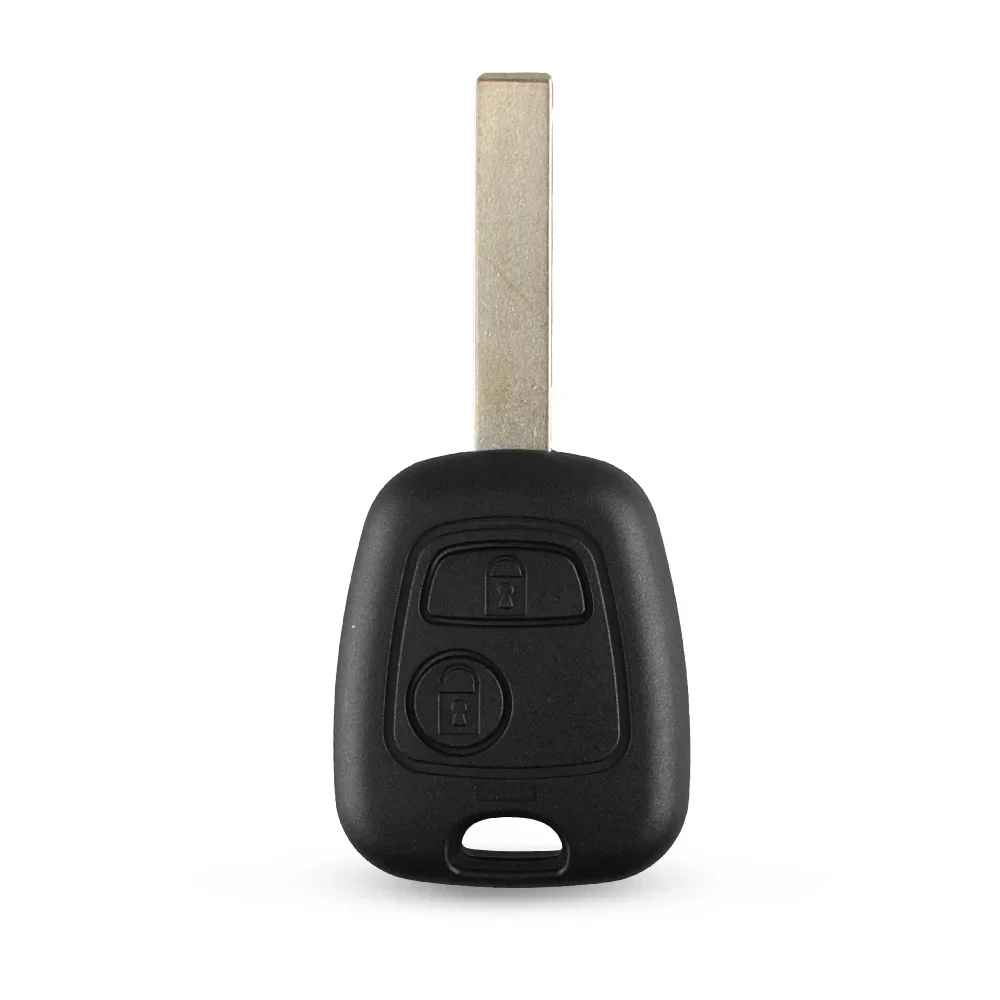 KEYYOU Replacement 2 Button Remote Car Key Case Shell Fob For Peugeot 307 With Groove