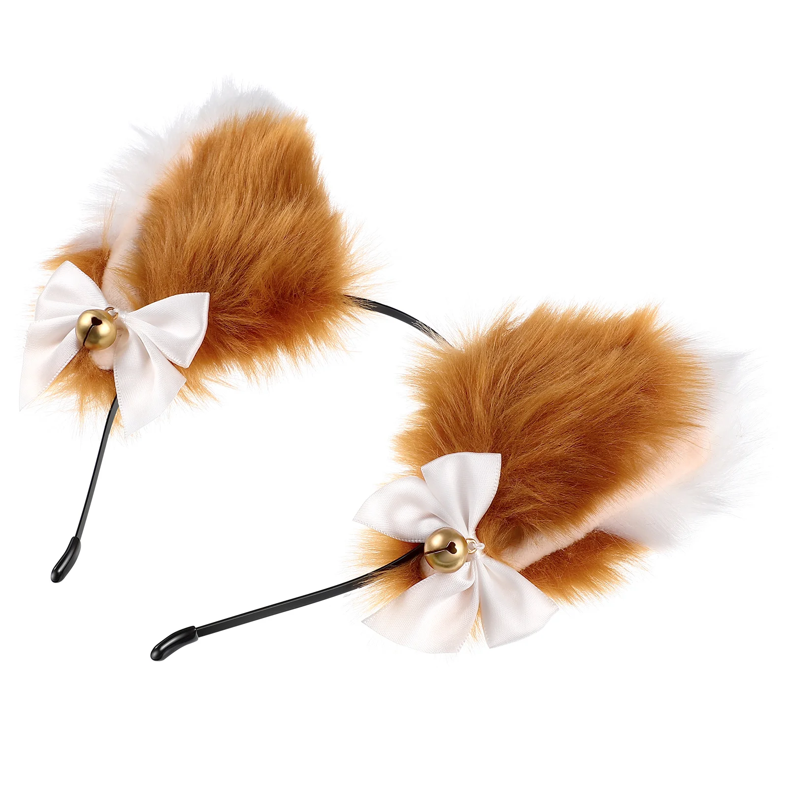 Cat Ear Bell Headband Cosplay Accessories Dropshipping Faux Fur Animal Ears Hair Girl