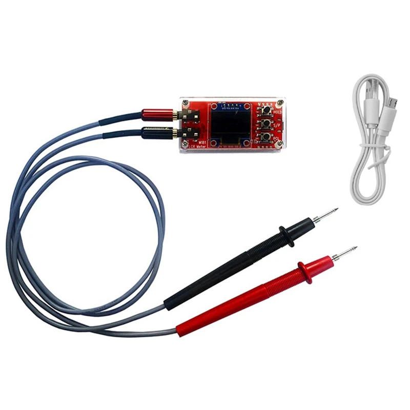 

M181 LCR метр 18101K DIY Kit 100 Гц 1 кГц тестовая частота высокоточная малоценная индуктивность сопротивление и емкость