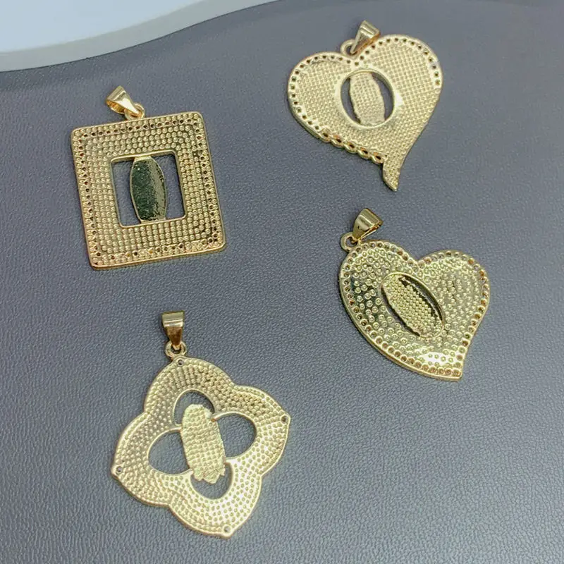 Exquisite Virgin Mary Guadalupe Heart Pendants Jewelry Making Metal Natural Mother of Pearl Shell Charms For Necklace image 2