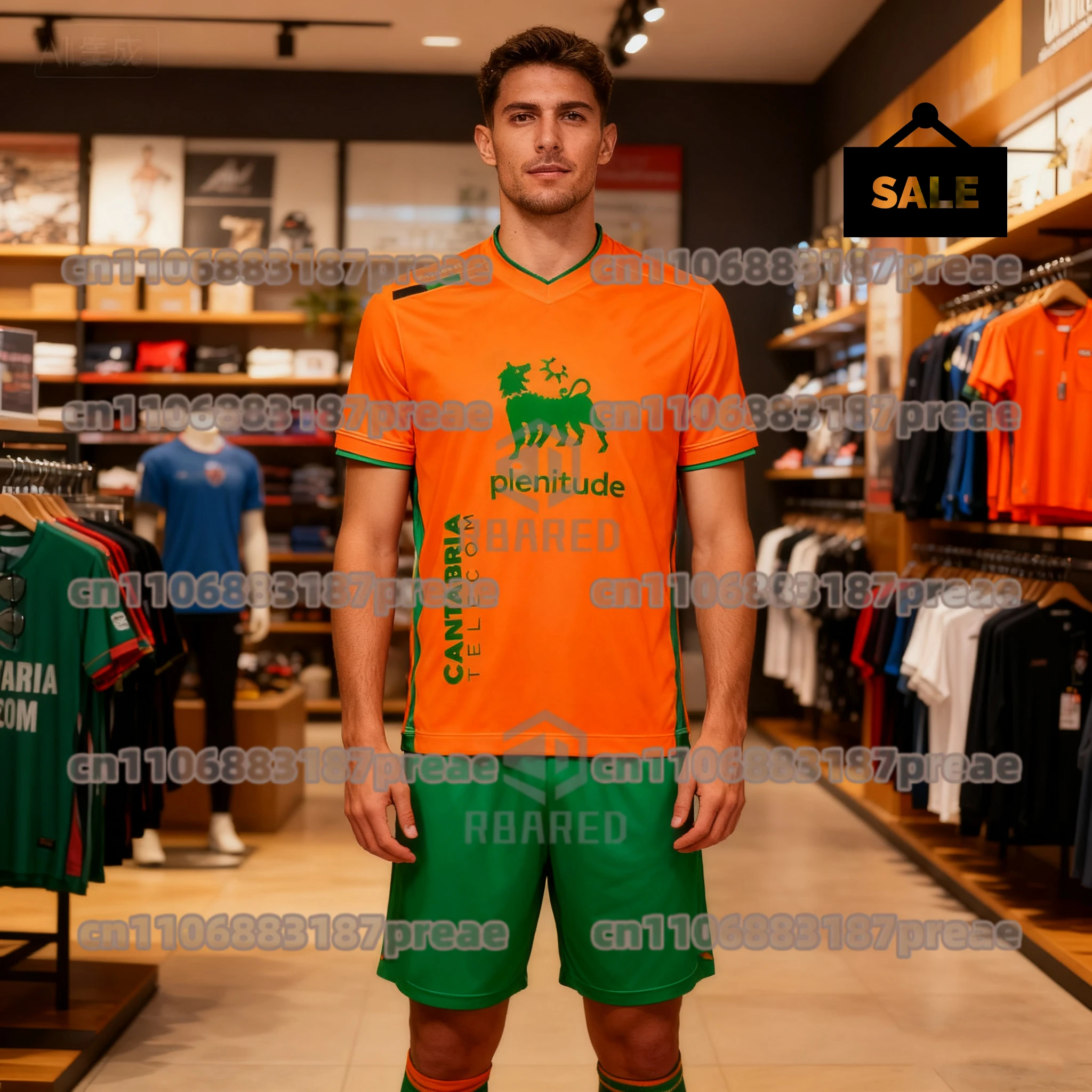 قمصان صيفية عصرية وجيدة التهوية لعام 2025، زي فريق سانتاندر الرياضي مطبوع ثلاثي الأبعاد، قمصان رياضية محايدة للرياضات الخارجية