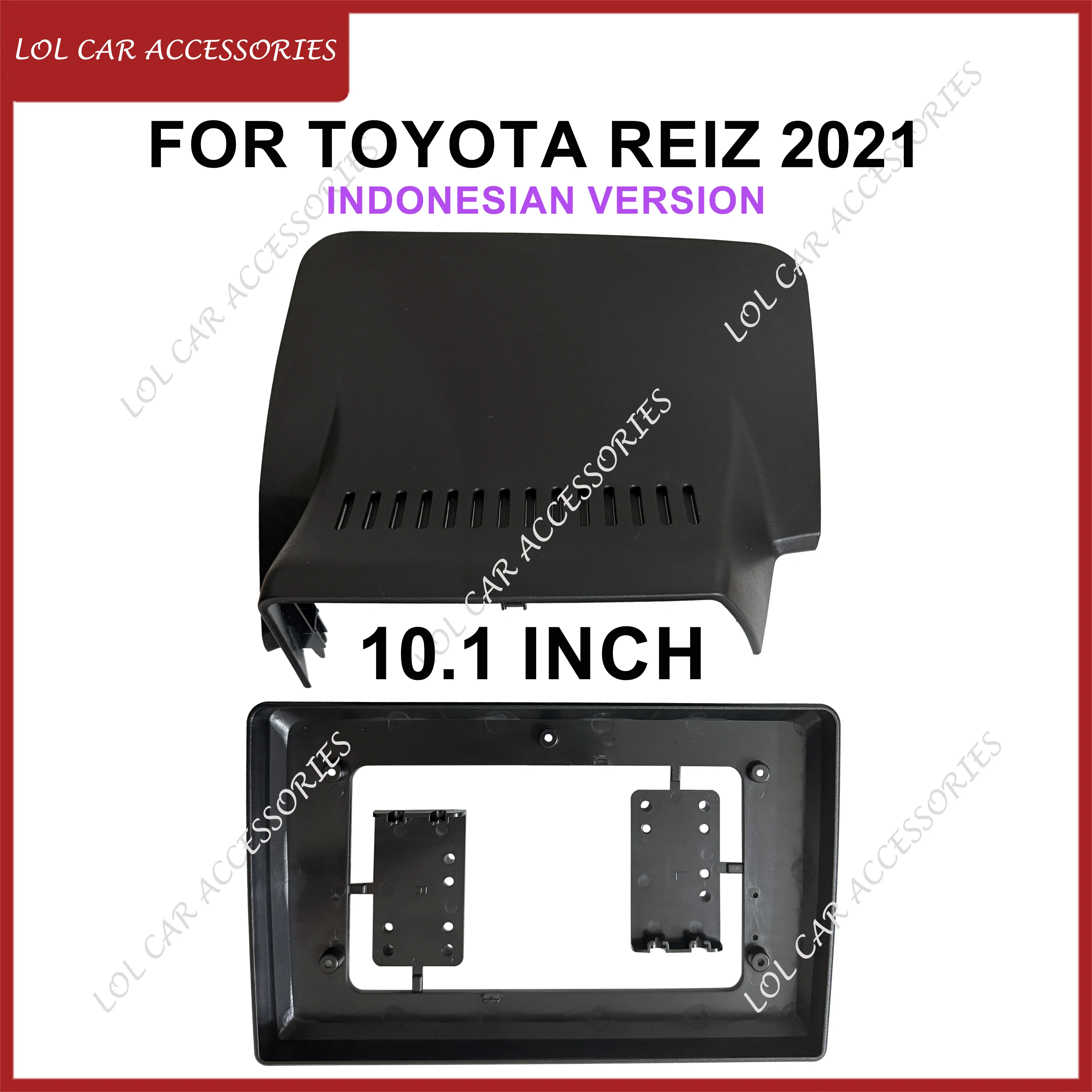 10.1 Inch For TOYOTA REIZ 2021 Car Radio Android Stereo MP5 GPS Player 2 DIN Head Unit Panel Fascia Dash Frame Cover
