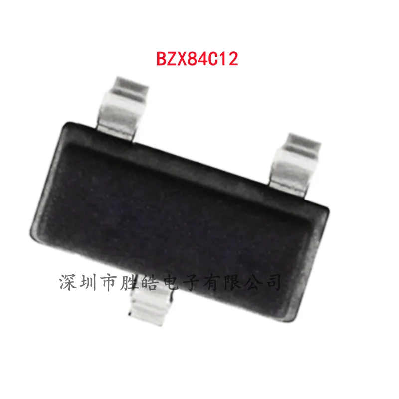 

(3000PCS) NEW BZX84C12 84C12 Silk Screen Y2 12V Voltage Regulator Diode SOT-23 BZX84C12 Integrated Circuit