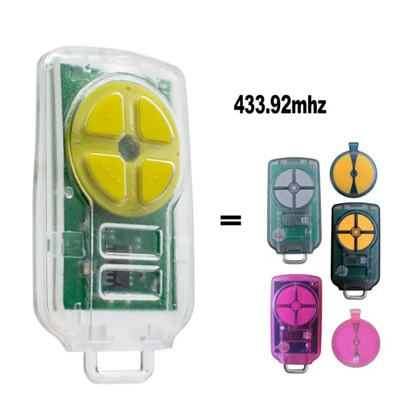 RISE-4Pcs Garage Door Remote Control For ATA PTX5 PTX-5 Triocode PTX-5V1 PTX-5V2 433.92Mhz Handheld Transmitter