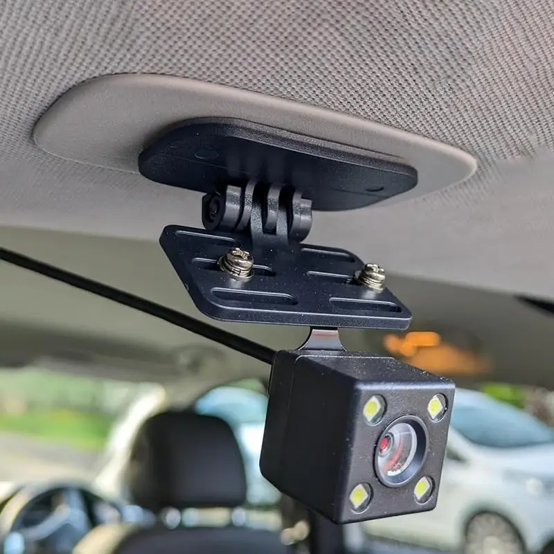 Self Adhesive Sticky Mirrors Cam Bracket Small Reversing Camera Holder Adjustable Rear View Camera Mounting Bracket