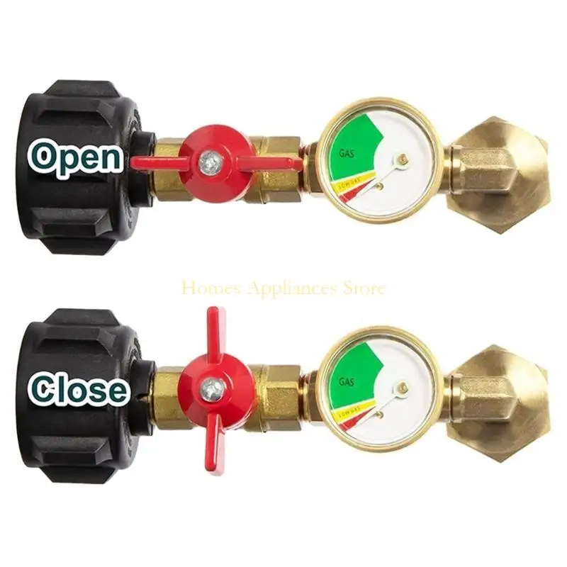 D0AB Inflador botella propano eficiente con adaptador propano medidores presión duradero