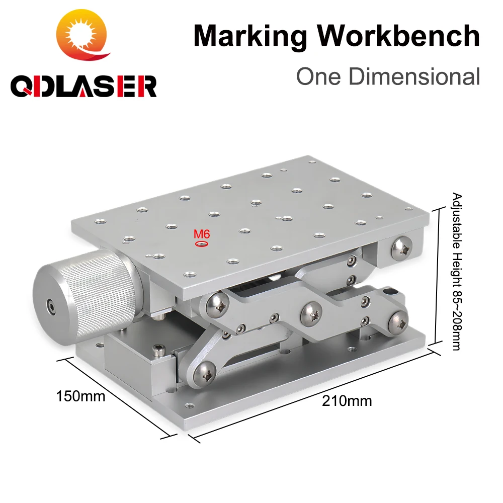 QDLASER-mesa de máquina de grabado láser, 1 eje móvil, tamaño 210x150mm, eje Z, caja de gabinete portátil, pieza DIY para máquina de grabado