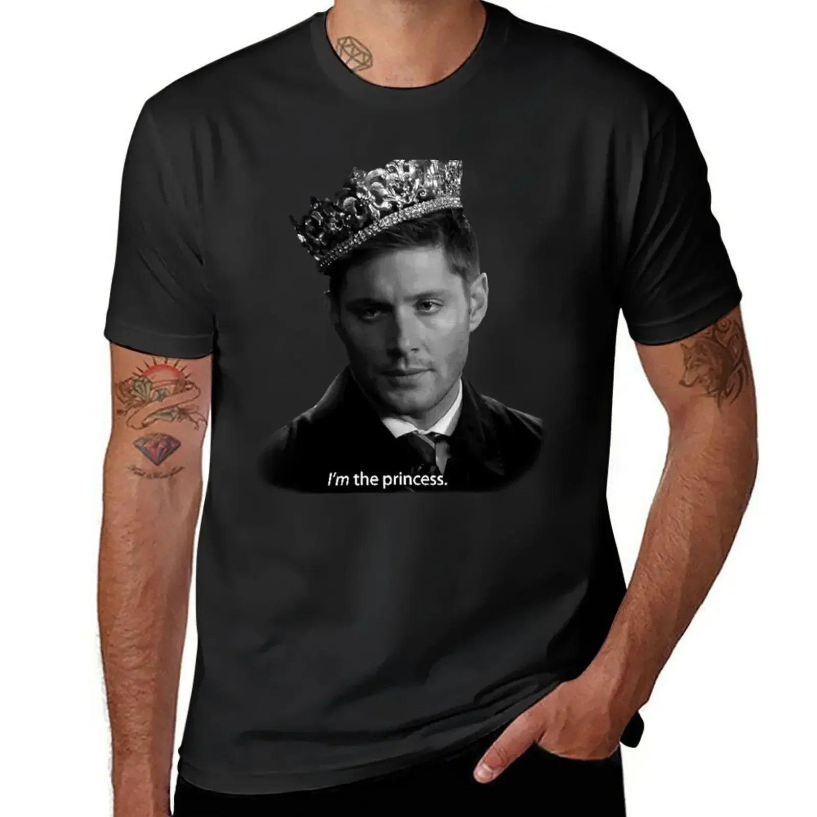 Dean Winchester Is The Princess T-Shirt vintage anime anime clothes designer shirts black t-shirts for men