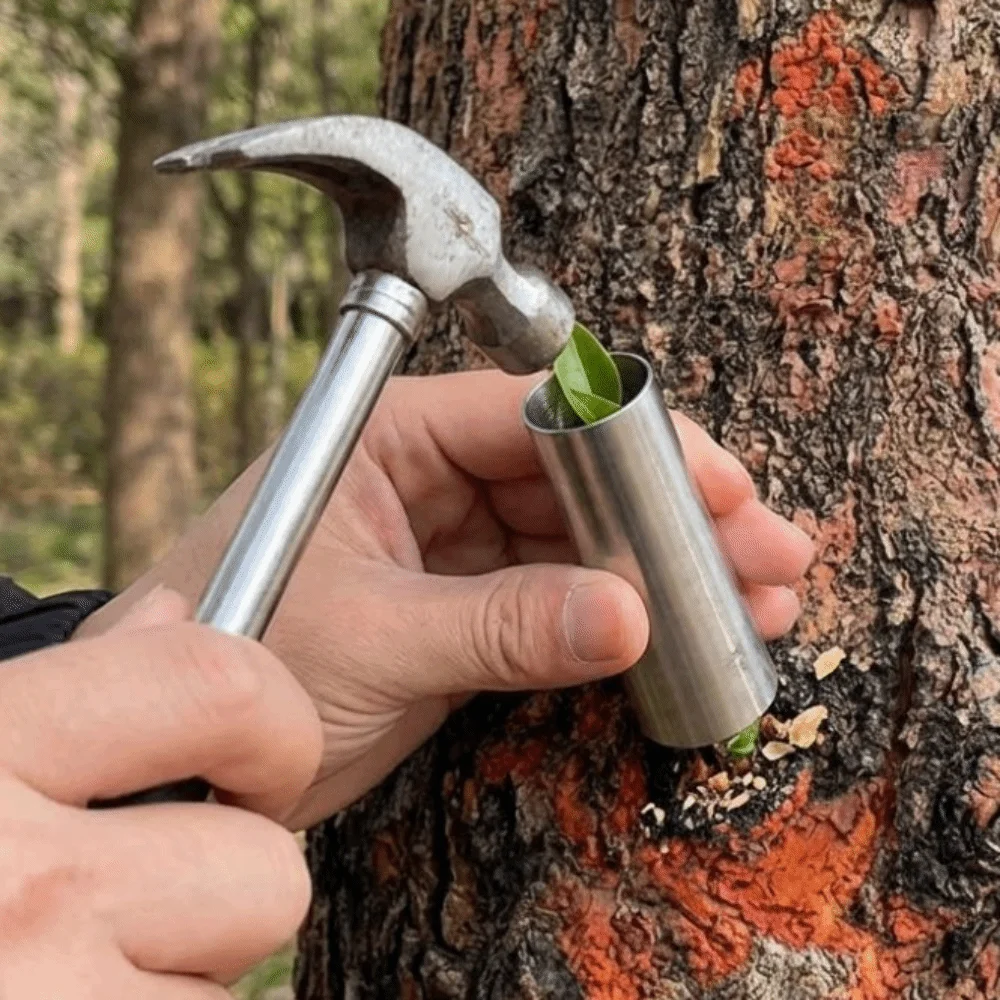 5Pcs Stainless Steel Bud-Grafting Tools Hole Punch Cutters Pipe Straight Tool Fruit Tree Grafting Device Non-Damaging