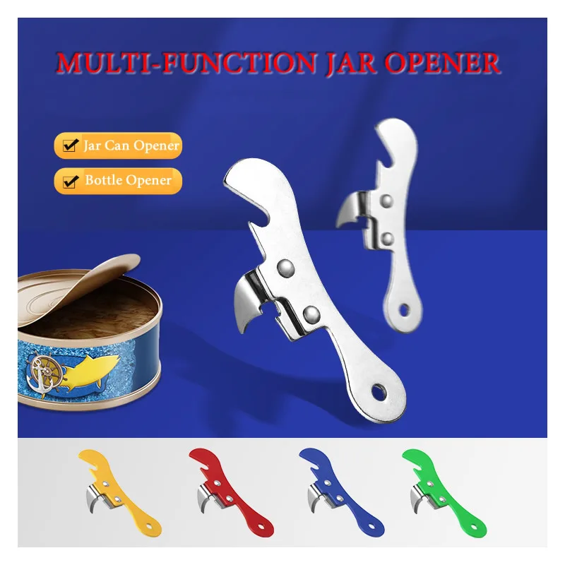 Portable Bottle Jar Opener 4 Colors Kitchen Gadget Portable Can Opener For Emergency Bottle Opener Party