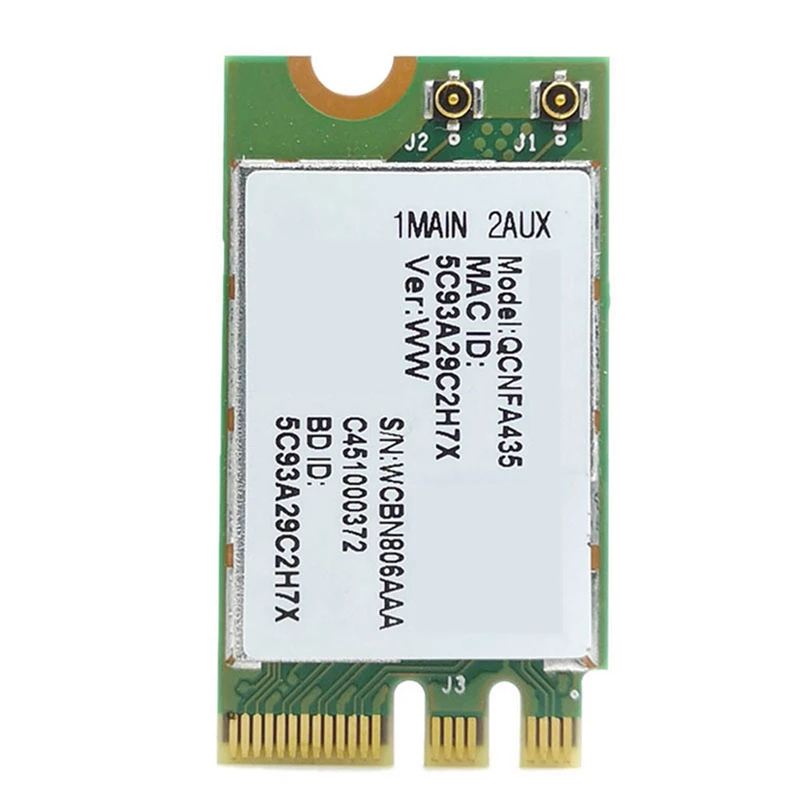 

20X карта беспроводного адаптера для Qualcomm Atheros QCA9377 QCNFA435 802.11AC 2,4G/5G NGFF Wi-Fi Карта Bluetooth 4,1