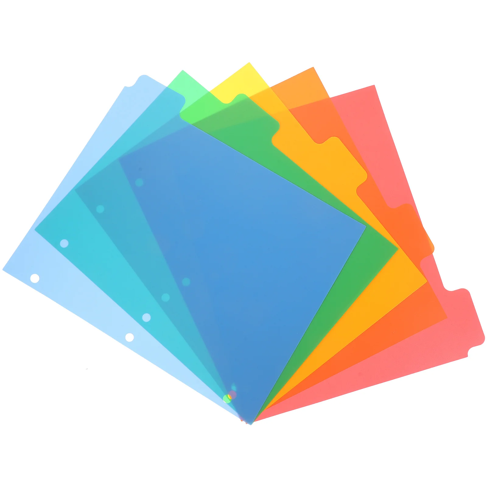5Pcs Office Binder Dividers Convenient Notebook Dividers Daily Use Tab Dividers colored binder dividers