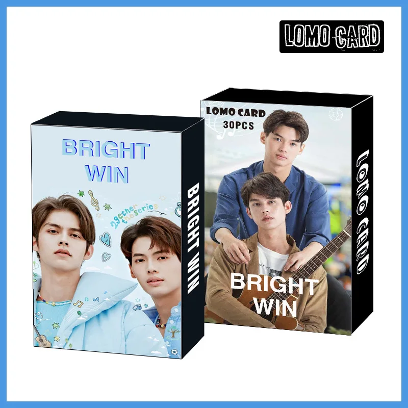 30 Pcs/Set Thailand Stars BRIGHTWIN OFFGUN LOMO Cards Star Figure Photo Cards Message Card Fans Collection Gift