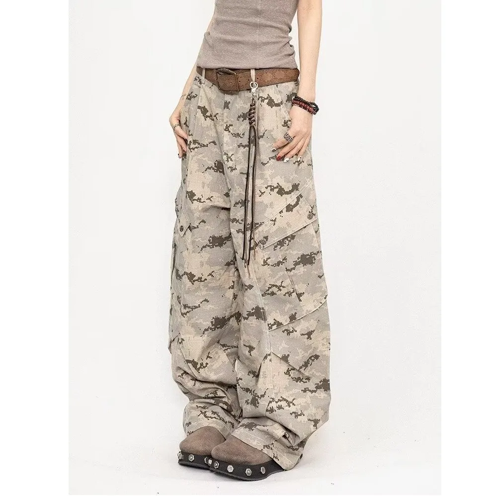 Y2k moda rua magro calças de brim femininas americano retro novo solto calças de carga feminino cintura alta básico chicly calças de perna reta